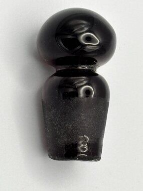 Deep Amethyst Mid-Century Modern Glass Stopper 2"